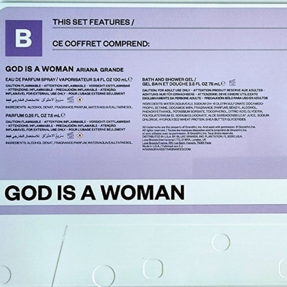 Ariana Grande | Makeup | New 4pc Ariana Grande God Is A Woman Limited ...